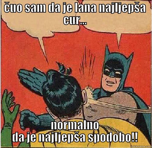 ČUO SAM DA JE LANA NAJLJEPŠA CUR... NORMALNO DA JE NAJLJEPŠA SPODOBO!! Batman Slapping Robin