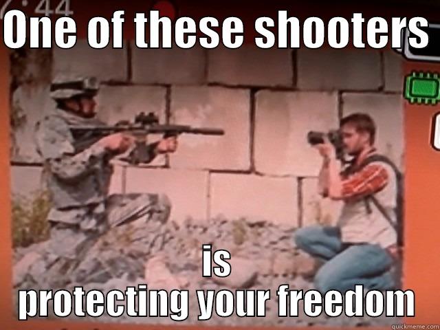 American Standoff - ONE OF THESE SHOOTERS  IS PROTECTING YOUR FREEDOM Misc