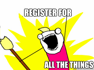 Register for All the things  All The Things