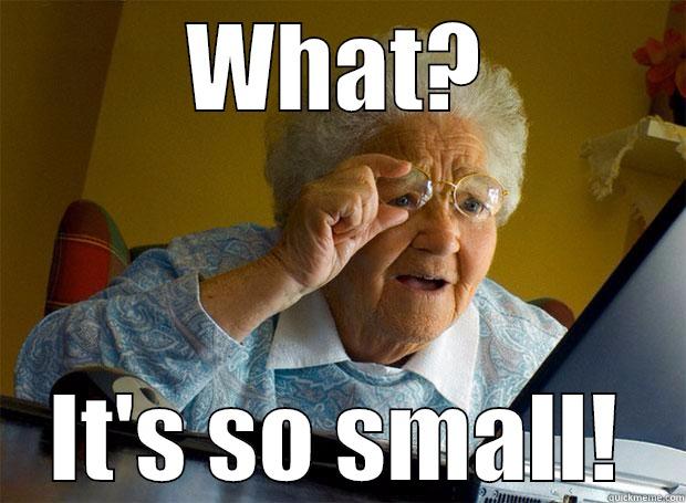 WHAT? IT'S SO SMALL! Grandma finds the Internet