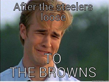 AFTER THE STEELERS LOOSE TO THE BROWNS 1990s Problems