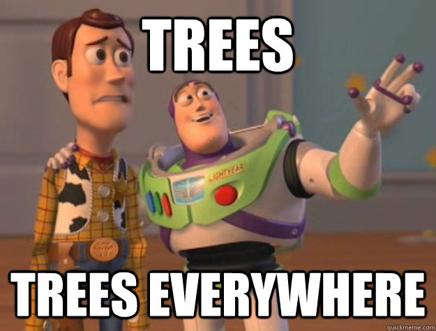 trees trees everywhere   Buzz Lightyear