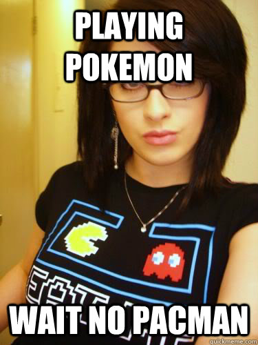 playing pokemon wait no pacman  Cool Chick Carol