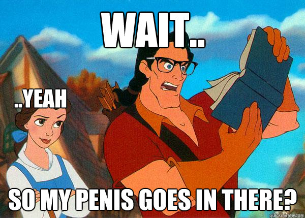 Wait.. So my penis goes in there? ..yeah  Hipster Gaston 2