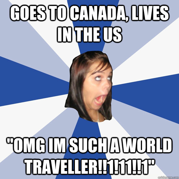 goes to Canada, lives in the Us 