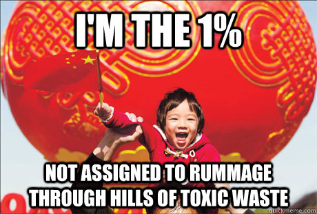 i'm the 1% not assigned to rummage through hills of toxic waste  Second World Success