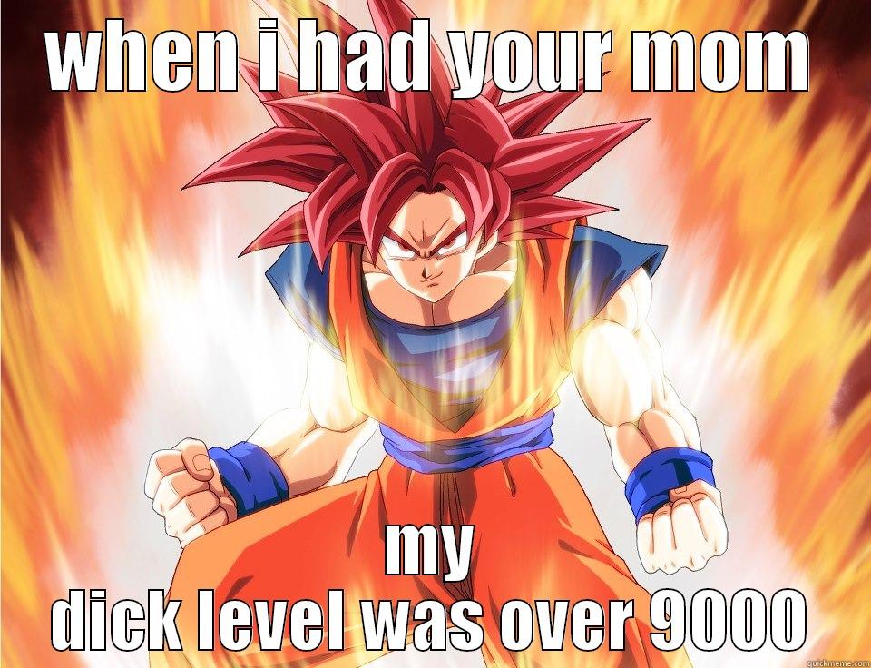over 9000 - WHEN I HAD YOUR MOM MY DICK LEVEL WAS OVER 9000 Misc