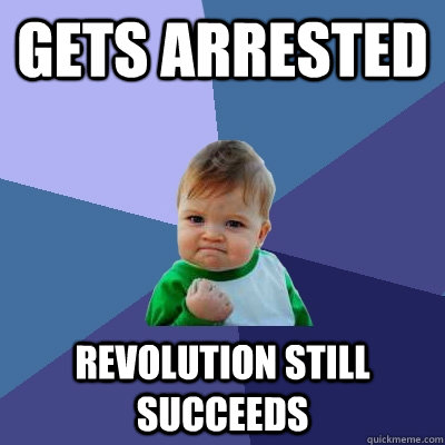 Gets Arrested revolution still succeeds    Success Kid