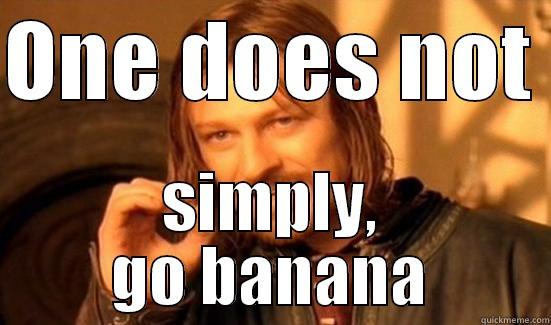 ONE DOES NOT  SIMPLY, GO BANANA Boromir