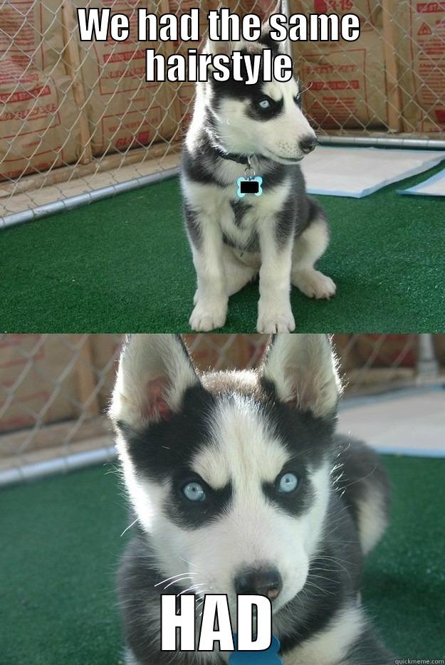 WE HAD THE SAME HAIRSTYLE HAD Insanity puppy