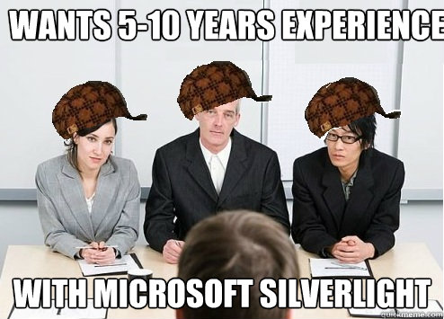 Wants 5-10 years experience With Microsoft Silverlight  