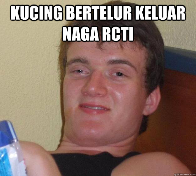 kucing bertelur keluar naga rcti  10 Guy