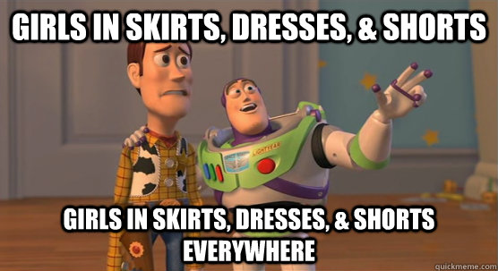 girls in skirts, dresses, & shorts girls in skirts, dresses, & shorts everywhere  - girls in skirts, dresses, & shorts girls in skirts, dresses, & shorts everywhere   Toy Story Everywhere