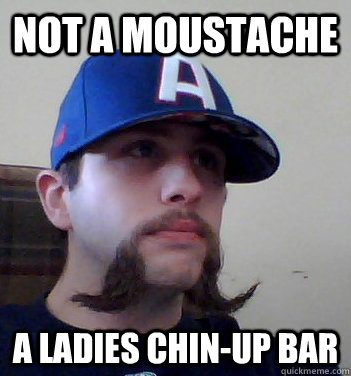 Not a moustache A ladies chin-up bar - Not a moustache A ladies chin-up bar  Misc