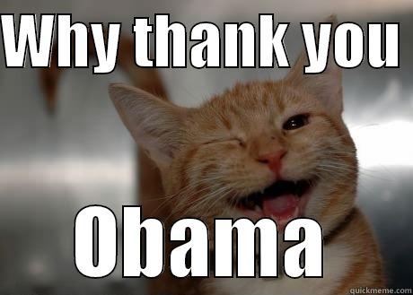 THank you sir  - WHY THANK YOU  OBAMA Misc