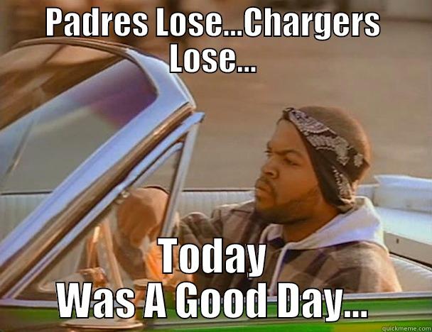 yay yaaaayyyy!! - PADRES LOSE...CHARGERS LOSE... TODAY WAS A GOOD DAY... Misc