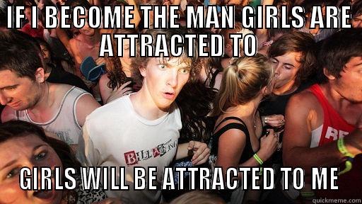 ATTRACTIVE MAN - IF I BECOME THE MAN GIRLS ARE ATTRACTED TO GIRLS WILL BE ATTRACTED TO ME Sudden Clarity Clarence