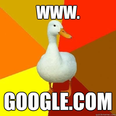 www. google.com  Tech Impaired Duck