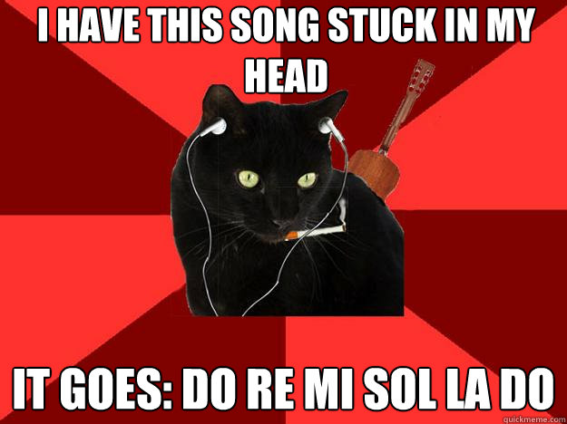 I have this song stuck in my head it goes: do re mi sol la do  Berklee Cat