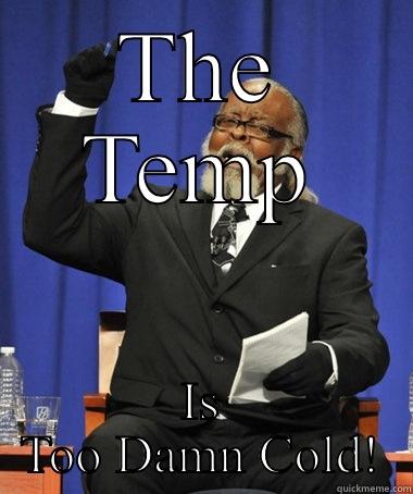 THE TEMP IS TOO DAMN COLD! The Rent Is Too Damn High