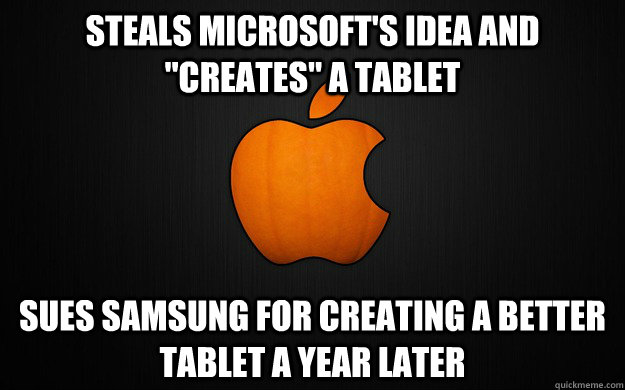 Steals Microsoft's idea and 