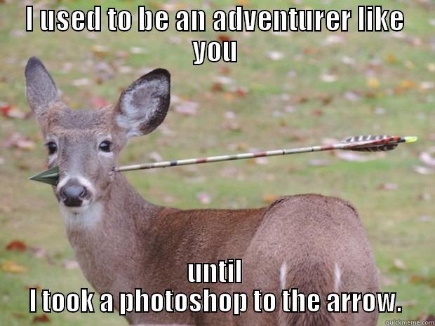 I USED TO BE AN ADVENTURER LIKE YOU UNTIL I TOOK A PHOTOSHOP TO THE ARROW. Misc