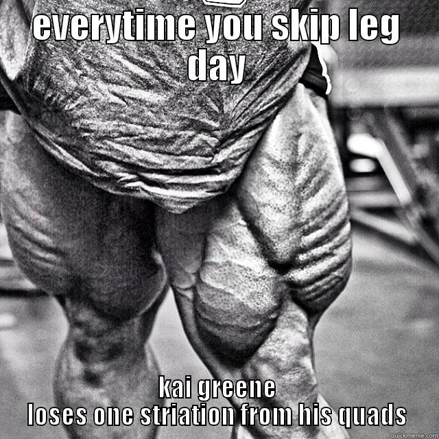 egfdvfd erve erger - EVERYTIME YOU SKIP LEG DAY KAI GREENE LOSES ONE STRIATION FROM HIS QUADS Misc