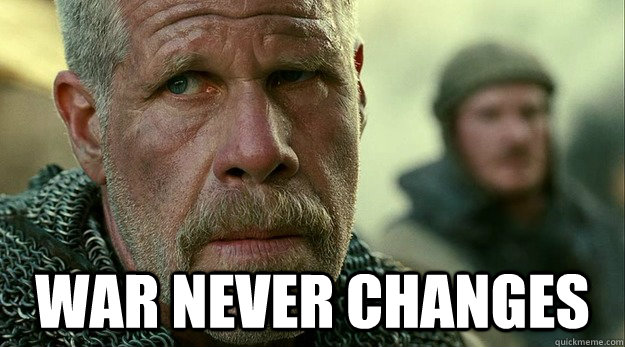  war never changes  ron perlman