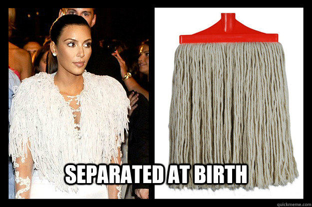 Separated at birth  Floor mop Kim