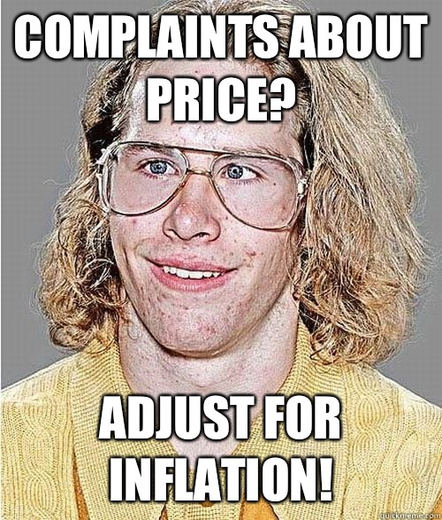 Complaints about price? Adjust for inflation!  NeoGAF Asshole