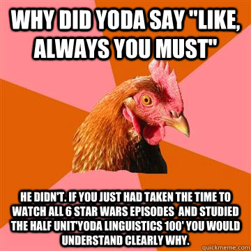 why did yoda say 