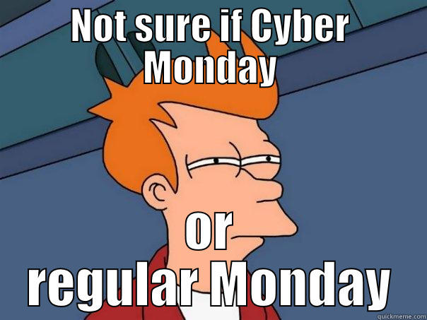 NOT SURE IF CYBER MONDAY OR REGULAR MONDAY Futurama Fry