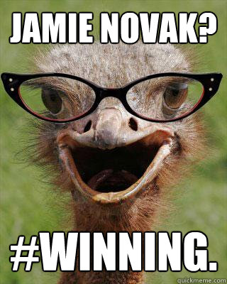 JAMIE NOVAK? #winning.  Judgmental Bookseller Ostrich