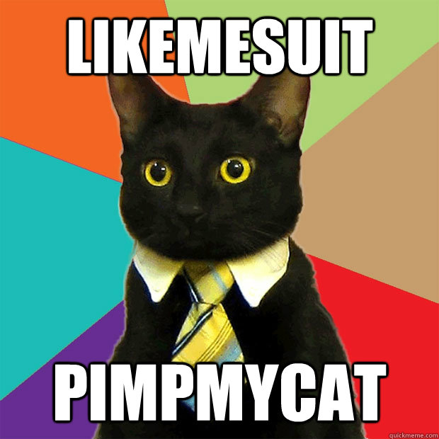 likemesuit PIMPMYCAT  Business Cat