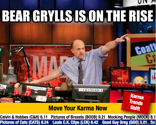 Bear Grylls is on the rise  - Bear Grylls is on the rise   Mad Karma with Jim Cramer