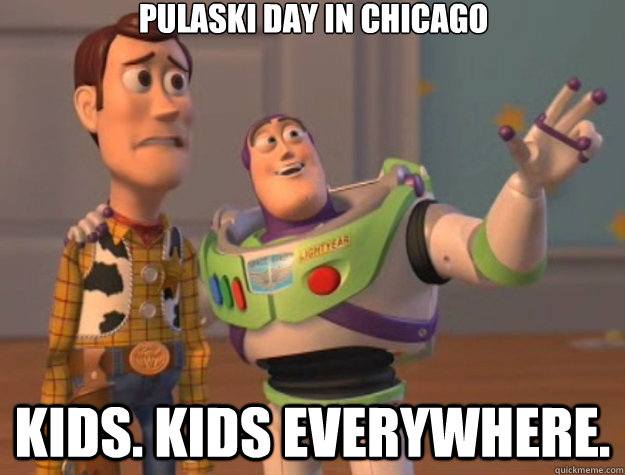 Pulaski Day In Chicago Kids. Kids Everywhere.  Toy Story