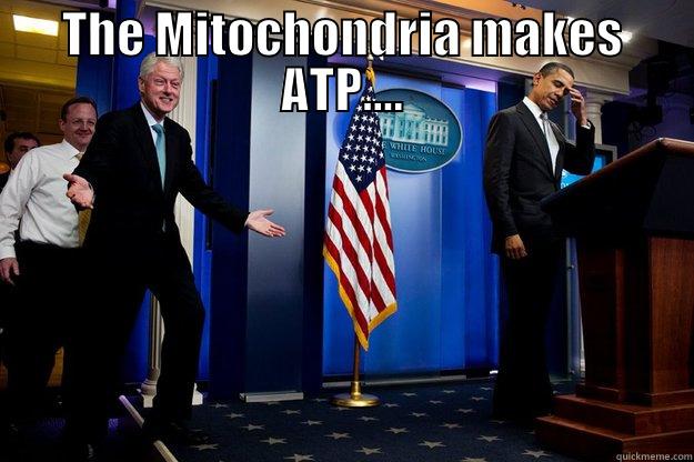 THE MITOCHONDRIA MAKES ATP.... AND CAUSES DEMENTIA,HEART FAILURE, EPILEPSY, DIABETES, THYROID DIEASE, ADRENAL FAILURE, OPTIC ATROPHY, PNEUMONIA, OPHTHALMOPLEGIA, STROKES...ETC. Inappropriate Timing Bill Clinton