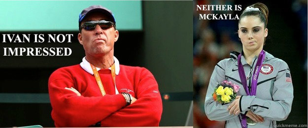 Caption 1 goes here - Caption 1 goes here  IVAN LENDL IS NOT IMPRESSED