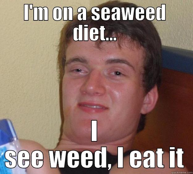 seaweed diet - I'M ON A SEAWEED DIET... I SEE WEED, I EAT IT 10 Guy