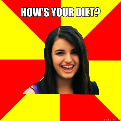 How's your diet?   Rebecca Black