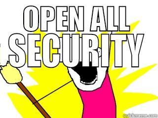 System Access - OPEN ALL THE SECURITY All The Things