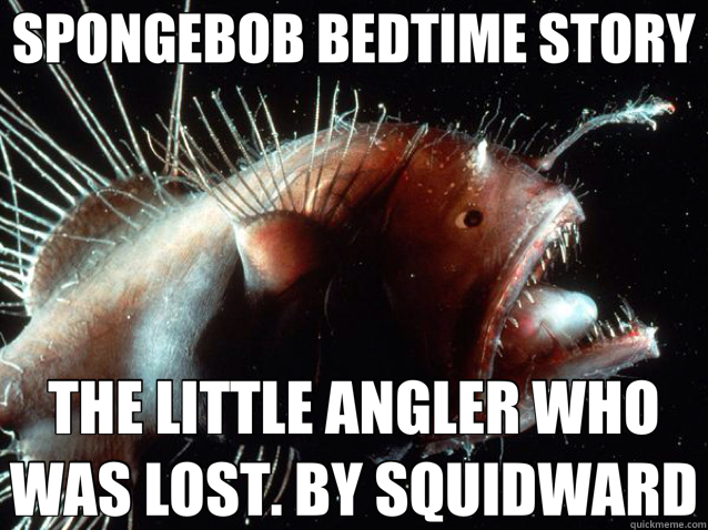 SPONGEBOB BEDTIME STORY THE LITTLE ANGLER WHO WAS LOST. BY SQUIDWARD - SPONGEBOB BEDTIME STORY THE LITTLE ANGLER WHO WAS LOST. BY SQUIDWARD  Story telling