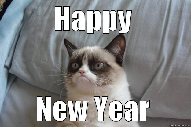 HAPPY NEW YEAR Grumpy Cat