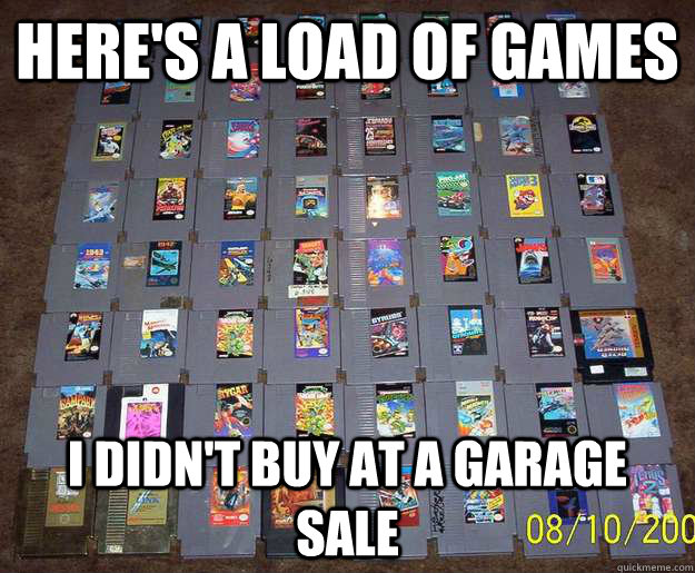 here's a load of games I didn't buy at a garage sale - here's a load of games I didn't buy at a garage sale  Misc