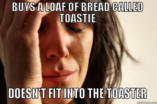 Damned Toaster! - BUYS A LOAF OF BREAD CALLED TOASTIE DOESN'T FIT INTO THE TOASTER First World Problems