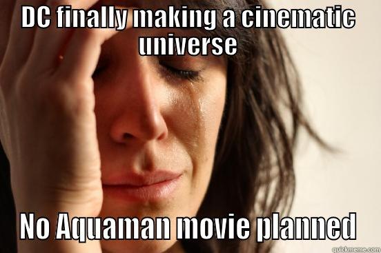 DC FINALLY MAKING A CINEMATIC UNIVERSE NO AQUAMAN MOVIE PLANNED First World Problems