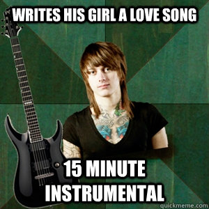 Writes his girl a love song 15 Minute instrumental - Writes his girl a love song 15 Minute instrumental  Progressive Guitarist