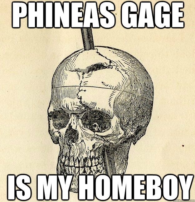 Phineas Gage IS my homeboy  