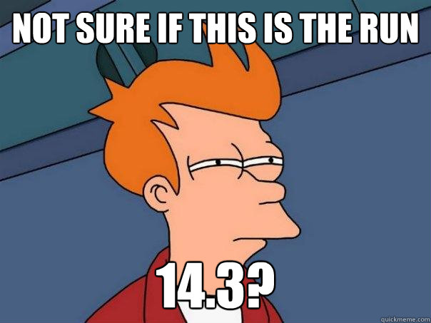 Not sure if this is the run 14.3?  Futurama Fry