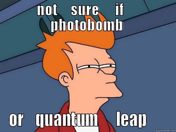 NOT     SURE      IF      PHOTOBOMB OR    QUANTUM      LEAP       Futurama Fry